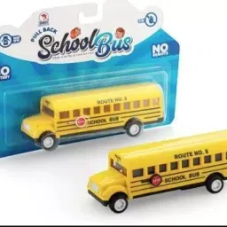 Pull Back School Bus for Kids | Doors Open | Stop Sign | For 3 Years+ Kids-11