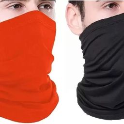 Orange, Black Bike Face Mask for Men & Women-image-16