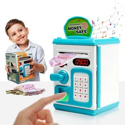 tip 'n' top Money Saving Locker with Password & Finger Print Lock with Sound Piggy Bank Coin Bank-picture-22