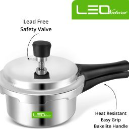 Aluminium Gas Stove Compatible ISI Certified Outer Lid Compact Cooker 1.5 L Pressure Cooker-image-99