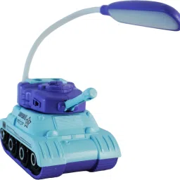 gifteuo Army Tank Shaped Study Lamp with Pen Stand for Kids & Adults- Pack of 1 Table Lamp image 3