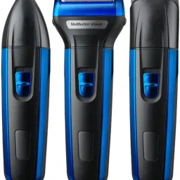 Awes Fabulos 3 in 1 Geemy 6146 Rechargeable Electric Cordless Shaver Trimmer 60 minRuntime 3 Length Settings-0