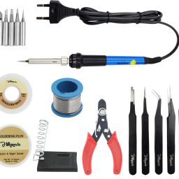 7in1 Professional Mobile Soldering Iron Equipment Tool Machine Combo Kit Set with Flux Paste and Wire 60 W Temperature Controlled-image-65