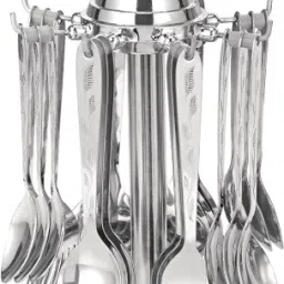 Lovely cutlery set with stand holder for spoon and fork stainless steel Stainless Steel Table Spoon Set-2