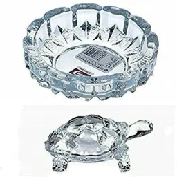 Rumali Creation Glass Tortoise House Feng Shui Vastu Set (Medium Size) Decorative Showpiece - 7 cm-image-74