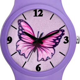 Trending Designer Dial Colorful Slim Rubber Belt Analog Watch - For Boys & Girls KID-06-B-picture-26