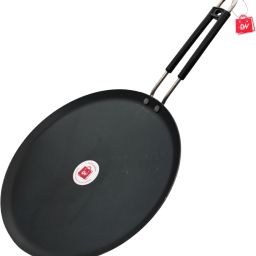 Induction base flat Iron insulated handle Tawa 25 cm diameter-image-18