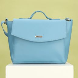 Women Blue Hand-held Bag-image-2