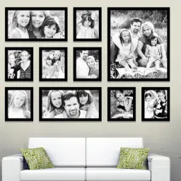elegant arts and frames Group 10A Black Synthetic Wood WallCollage Photo Frames-picture-31