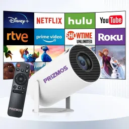Prizmos HY300 Pro HD 1GB/8GB Android 11 Projector WiFi6 BT5.0 Auto Keystone (5000 lm / 1 Speaker / Wireless / Remote Controller) Portable Projector-16