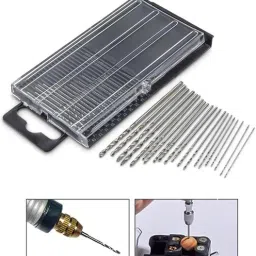20Pcs Mini HSS Micro High Speed Steel Drill Bit Set Model Craft With Case Repair Parts 0.3mm-1.6mm Mini HSS Micro High Speed Steel Drill Bit Set-21