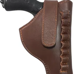 .32 Bore Revolver Cover For (IOF & Webley MK IV etc. Compact size Revolver ) Racquet Carry Case/Cover Free Size-image-97
