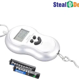 StealODeal 50kg Grey Digital Smiley Travel Luggage Weighing Scale-picture-12