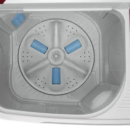samsung 8.5 Kg Semi Automatic Top Load Grey, Red image 2