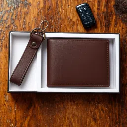 Men Evening/Party, Ethnic, Casual, Travel, Formal, Trendy Brown Artificial Leather Wallet-image-43
