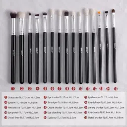 Eyeshadow Brush Set For Professional Use With Natural Goat Hair-image-11