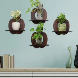 MDF Wood (Set of 4) Floating Wall Shelf by Random-picture-33