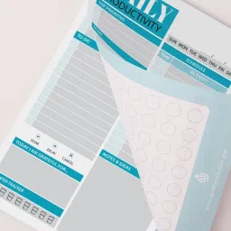 doodle To Do List Undated Daily Planner Notepad with 50 Tear-Off 90 GSM Planning Sheets A5 Note Pad | Track Productivity of Your Tasks, Organizing MemoPad for Office, Home & School 50 Pages image 2