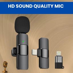 K8 Wireless Microphone Recording Clip Mic with Receiver for Vlogging/YoutubeR11 Microphone-image-60