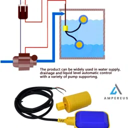 AMPEREUS Float switch sensor for R.o Plant ( floaty water level control PACK OF 1 ) Wired Sensor Security System image 4