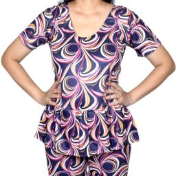 Fashion Self Design Women Swim-dress Multicolor Swimsuit-image-39