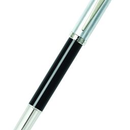 9313 Gift 100 Glossy Black With Chrome Trim Premium (Fine Nib) Fountain Pen-image-99