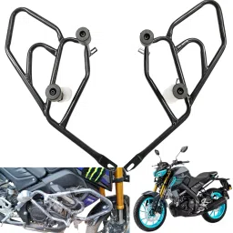 Bike Metal Leg guard / Big Crash Guard With Frame Slider for Yamaha MT 15-image-45