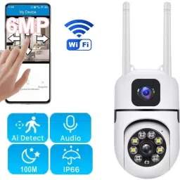 AVOIHS Smart CCTV WiFi Dual Lens 1080p 360° Security Camera TwoWay Audio Night Vision Security Camera-43