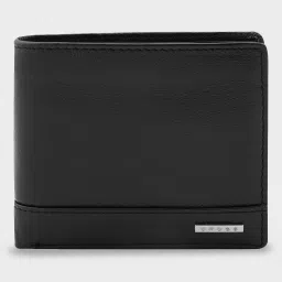 Men Casual, Formal, Travel, Trendy Black Genuine Leather Wallet - Mini-image-60