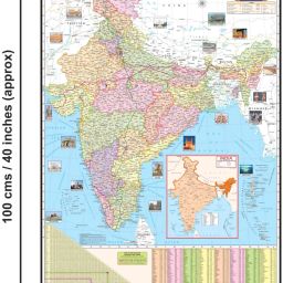 hivex publication Complete set of UPSC Maps & Charts Laminated | Set of 11 | India & World Map ( Both Political & Physical ) with Constitution of India, Constitutional Amendments, Indian History, Indian Economy, Geographical Terms, Geography of India, and UPSC Prelims Syllabus Chart | LAMINATED Fine Art Print image 3