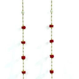 Handcrafted Red Pom Pom Door Hanging – 29" Traditional Wall Decoration Toran-image-67