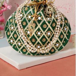 Women Green Potli-image-17