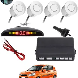 monolive Car Reverse Parking White Sensor With Led Display/Buzzer-13 White 4Parking Sensor Increased Safety For Passengers Universal For Car-13 Parking Sensor-picture-36