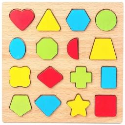 Colorful Wooden 3D Shape Puzzle Set | Educational Toys For Kids-picture-17