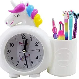 Analog-Digital White Clock-13