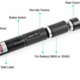 Shopeleven 532nm 303 Red Light Laser Pointer Pen Adjustable Focus Visible Beam image 5