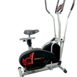 CT02 Elliptical Cross Trainer Gym Cycle for Home, Weight: 120Kg, Adjustable Seat Dual-Action Stationary Exercise Bike-image-11