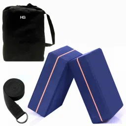 Yoga Blocks Set of 2 with Belt for Exercise EVA Foam Blocks for Pilates Bricks Yoga Blocks-image-60