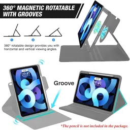 TECPHILE Keyboard Case for iPad Pro 11 M4 2024 with 7 Colors Backlit & Large Touchpad Bluetooth Standard Tablet Keyboard Compatible with Desktop, Laptop, Mac multimedia_keys,HDT-Pro11 image 2