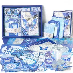 Dreamland Butterfly Journal Supplies Kit Vintage Scrapbook Stickers Journaling Theme, Scrapbook Kit-23