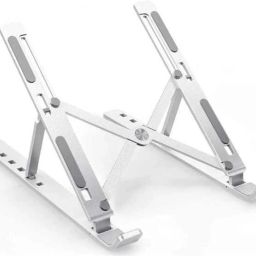 WoodyBox Height Adjustable Lifter Portable Aluminium for Office (Original Aaks Solution) Woodybox_001 Laptop Stand-17