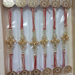 Designer MT 981 Pearl Rakhi Set-8