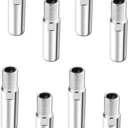 Extension Nipple Faucet For Fitting Full Brass 4inch Silver Chrome Pack Of 8 Faucet Nozzle-42