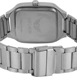 lois caron Elegant Silver Square Analog Quartz For Men/Boys Wrist watch Analog Watch- For Men LCS-4301 image 5