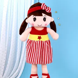 Super Soft 40cm Stuffed Girl Cute Doll - Polyfill Washable Cuddly Soft Plush Toy - Helps to Learn Role Play - 100% Safe for Kids - 40 cm-8
