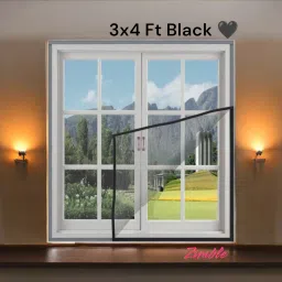 Nylon Infants Washable Premium Window Mosquito Net – Strong Adhesive, Durable Stitch 3X4 FT Mosquito Net-image-58