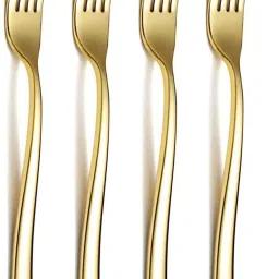 Dinner Forks Silverware Good Stainless Steel Salad Forks Cutlery Set(Set of 4) Stainless Steel Dinner Fork Set-28
