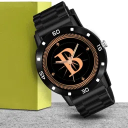 Alpha Heritage Collection A Black Strap Watch for Man & Boys Analog Watch - For Men ALPHA-B-AVO-BLK-CDBLK-1-image-36