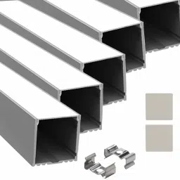 Surface 1 Meter Profile Channels Without LED Straight Linear (25x25mm) 0 W 1.5 cm Tube Light-picture-3