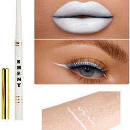 sheny White Kajal Pen with Sharpener Long-lasting Matte Finish Pencil (Stark White)-picture-15